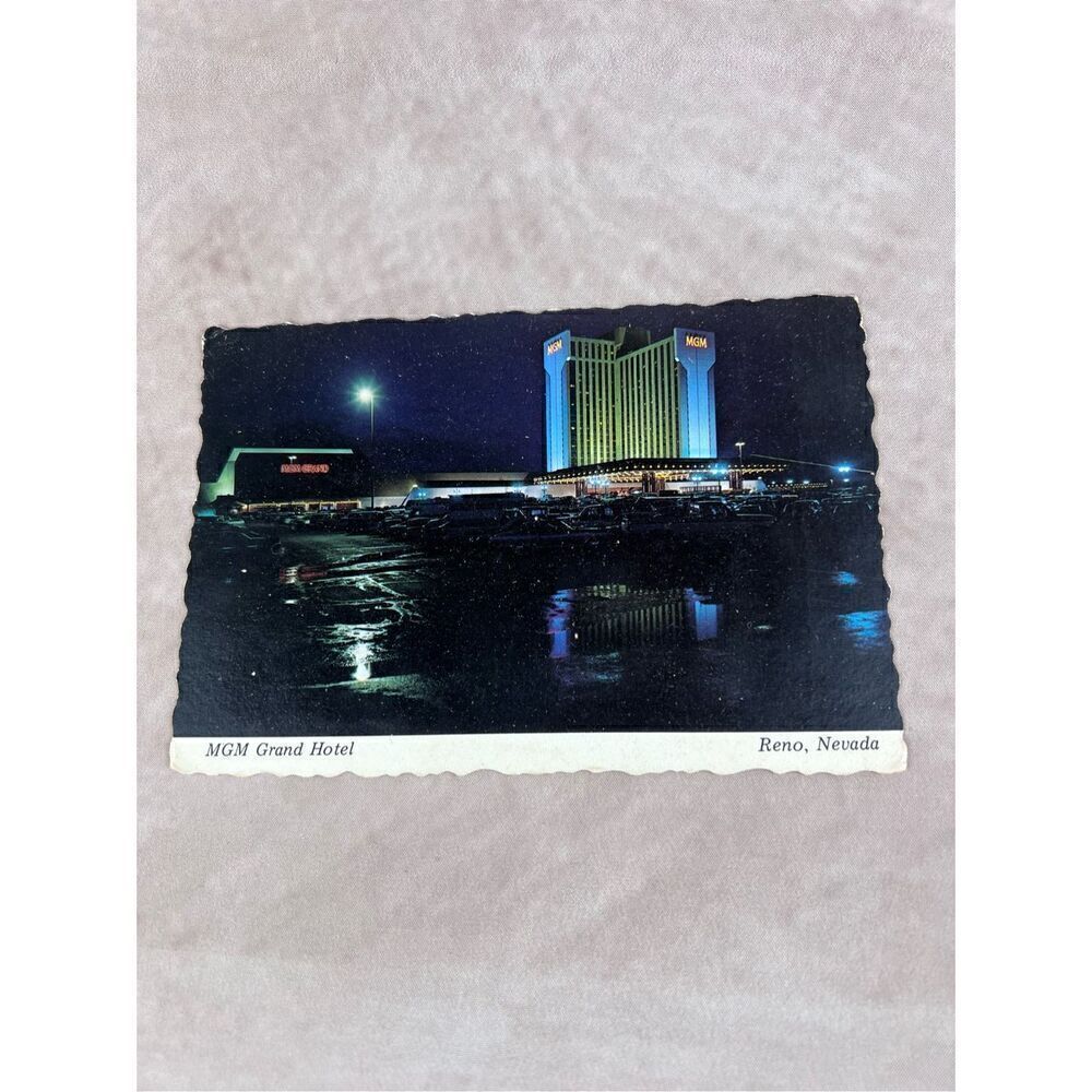 Vintage MGM Grand Hotel Postcard Reno Nevada